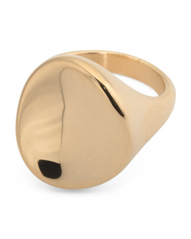 Made In Italy 14kt Gold Geometric Ring | TJ Maxx