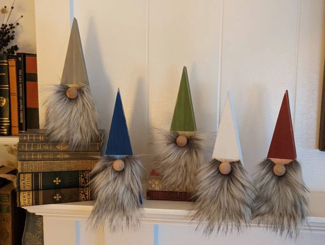 Painted Wood Gnomes - Etsy | Etsy (US)
