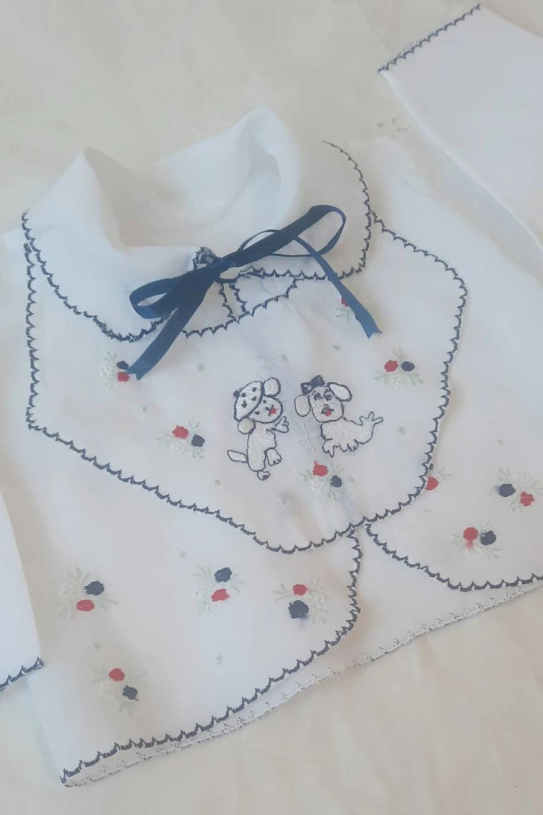 Vintage Embroidered Baby Boy Shirt with Removeable Bib | Etsy (US)
