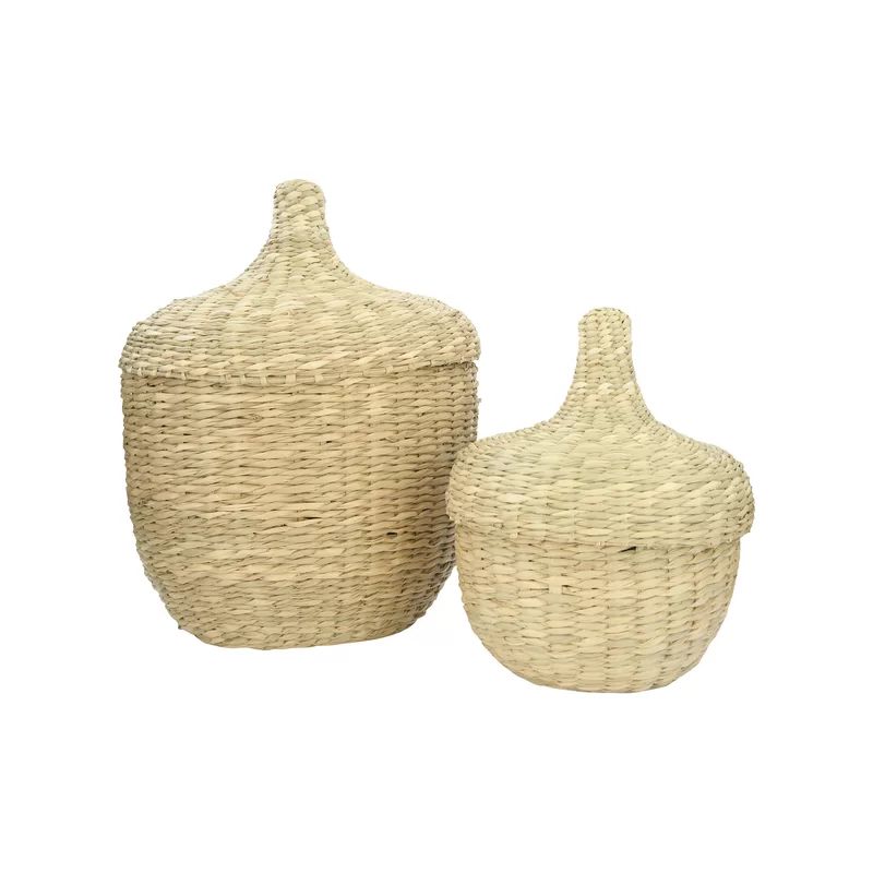 Handwoven 2 Piece Seagrass Basket Set | Wayfair North America