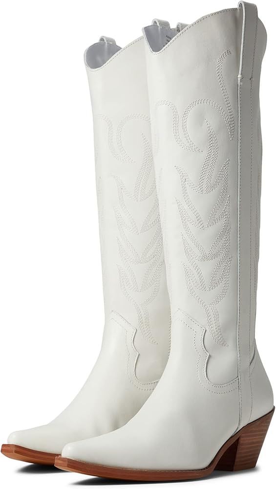 COCONUTS by Matisse Womens Agency Boots Knee High Mid Heel 2-3" - White | Amazon (US)