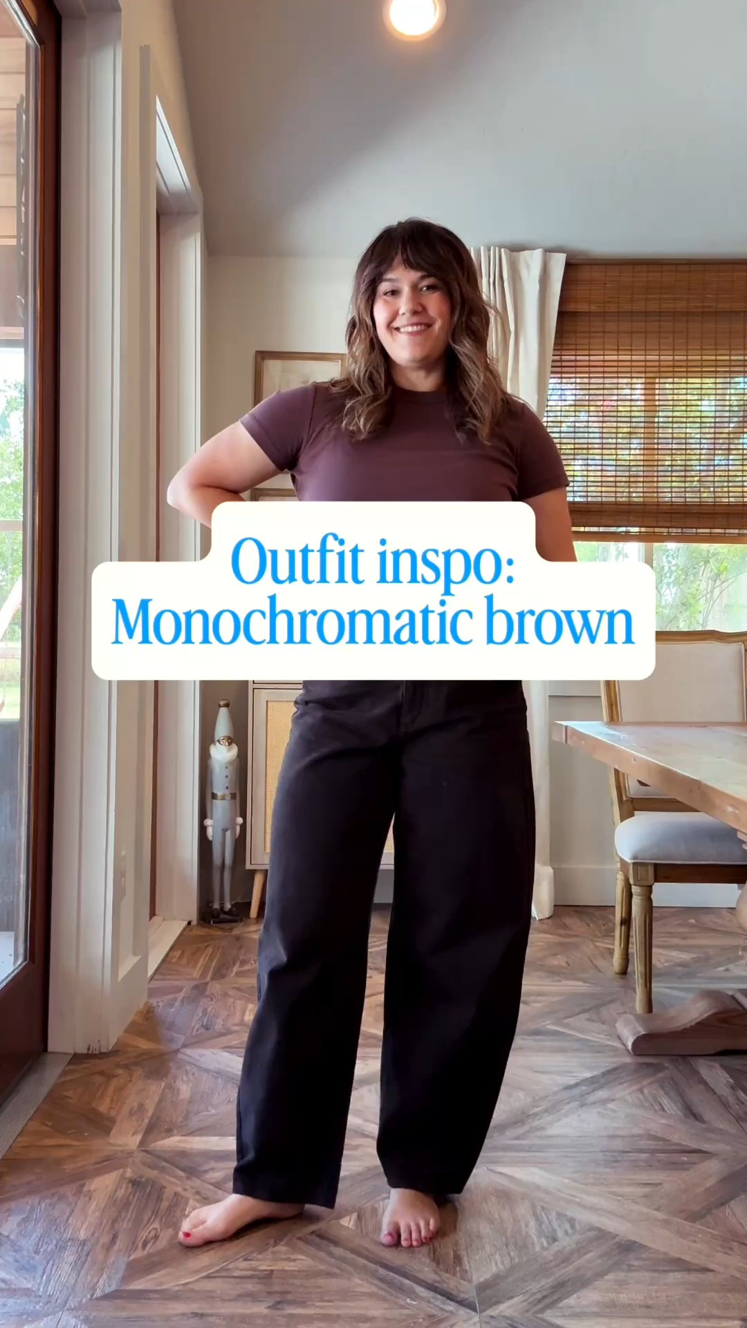 These jeans run a bit snug in the waist so I would consider sizing up or going with your larger size if you are between sizes. I’m wearing a 12 long here. I’m 5’8 for reference. 


Fall outfits, monochromatic outfit, favorite t shirt, brown monochromatic outfit, outfit ideas for moms in the go, practical outfit ideas, affordable outfit ideas, casual fall
Ourfit inspo, target jeans, barrel jeans, brown jeans

#LTKootd #LTKdayinmylife #LTKmomlife