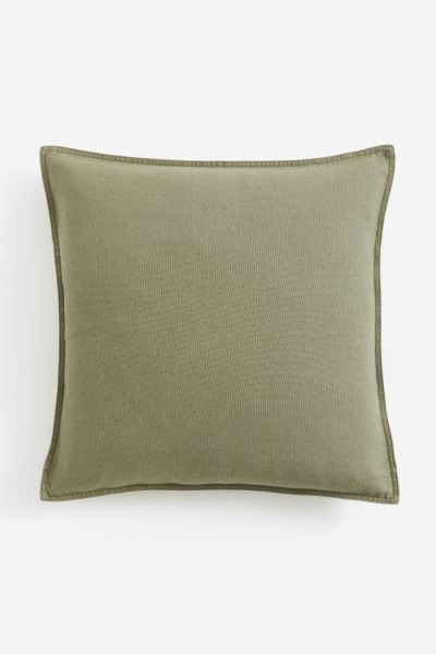 Linen-blend Cushion Cover - Taupe - Home All | H&M US | H&M (US + CA)