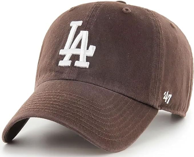 '47 Los Angeles Dodgers Brown Clean Up Adjustable Hat, Adult One Size Fits All | Amazon (US)