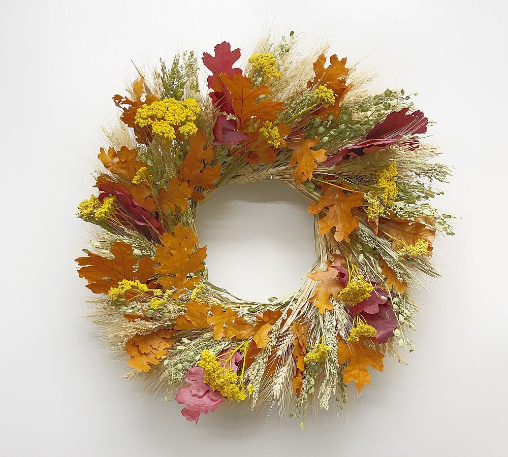 Dried Golden Harvest Wreath | Pottery Barn (US)