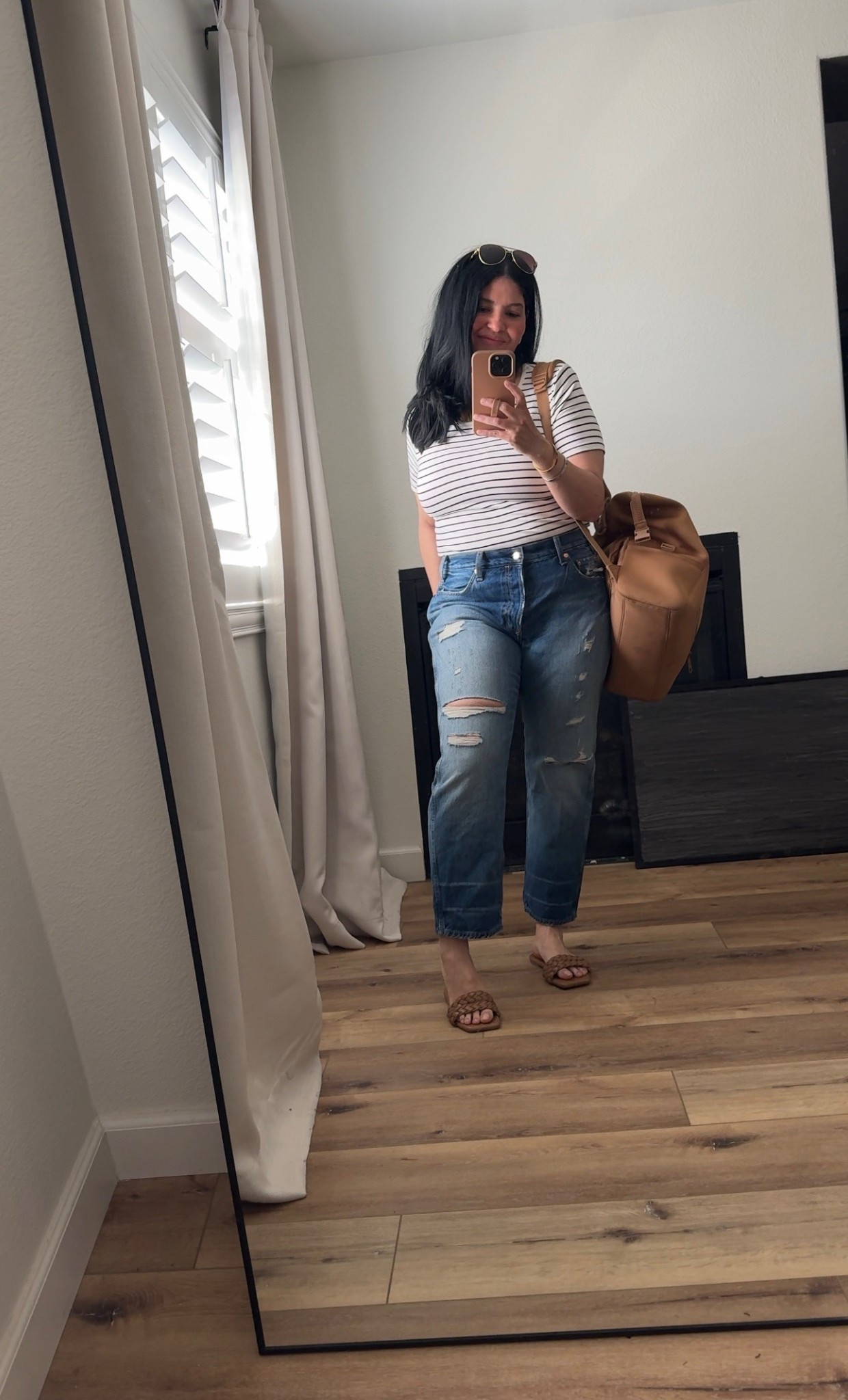 OOTD //: large in the top + 10 in the jeans

* my exact sandals are sold out but linked similar that are  comfy and so cute!  

#LTKootd #LTKSpringSale #LTKmomlife
