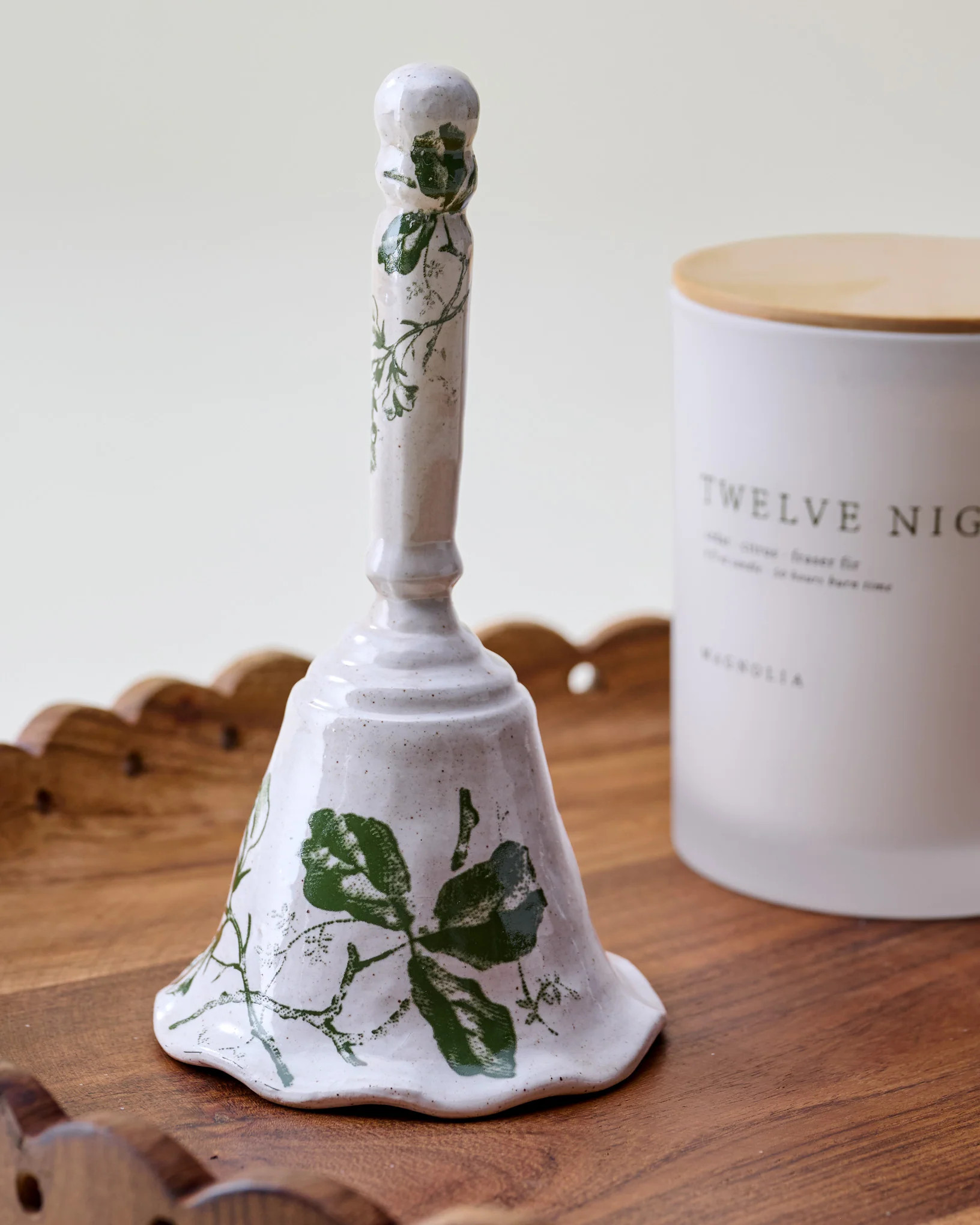 Heirloom Garden Ceramic Bell | Magnolia