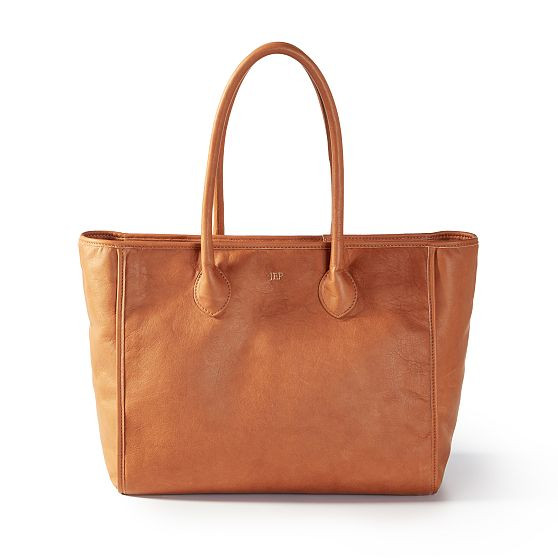 Elisabetta Leather Zip-Top Tote | Mark and Graham | Mark and Graham