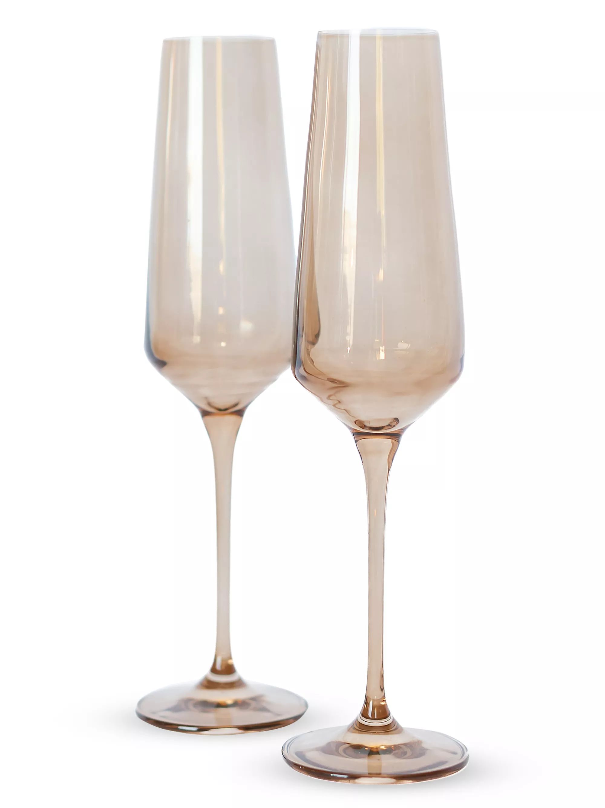 Estelle Color 2-Piece Champagne Flute Glass Set | Saks Fifth Avenue