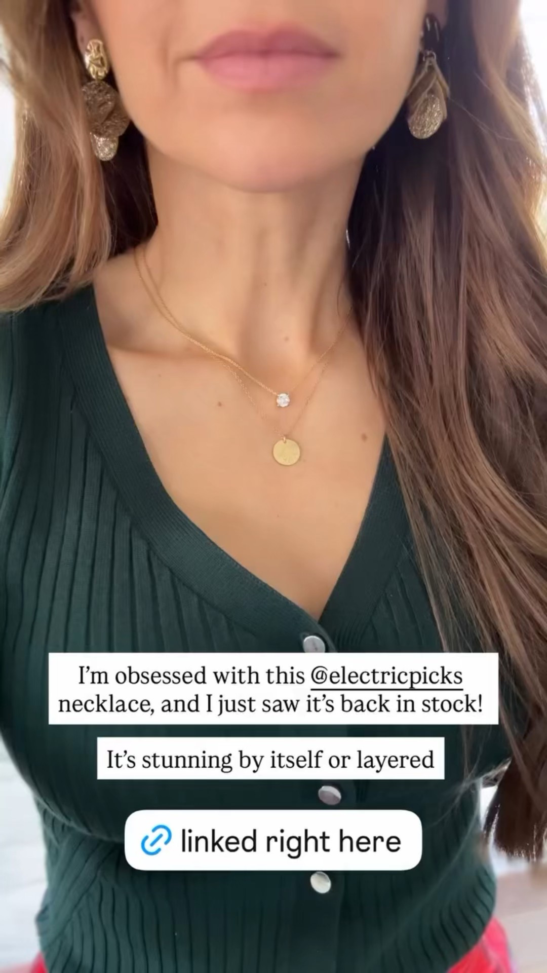 This is the prettiest solitaire necklace! Back in stock finally!!