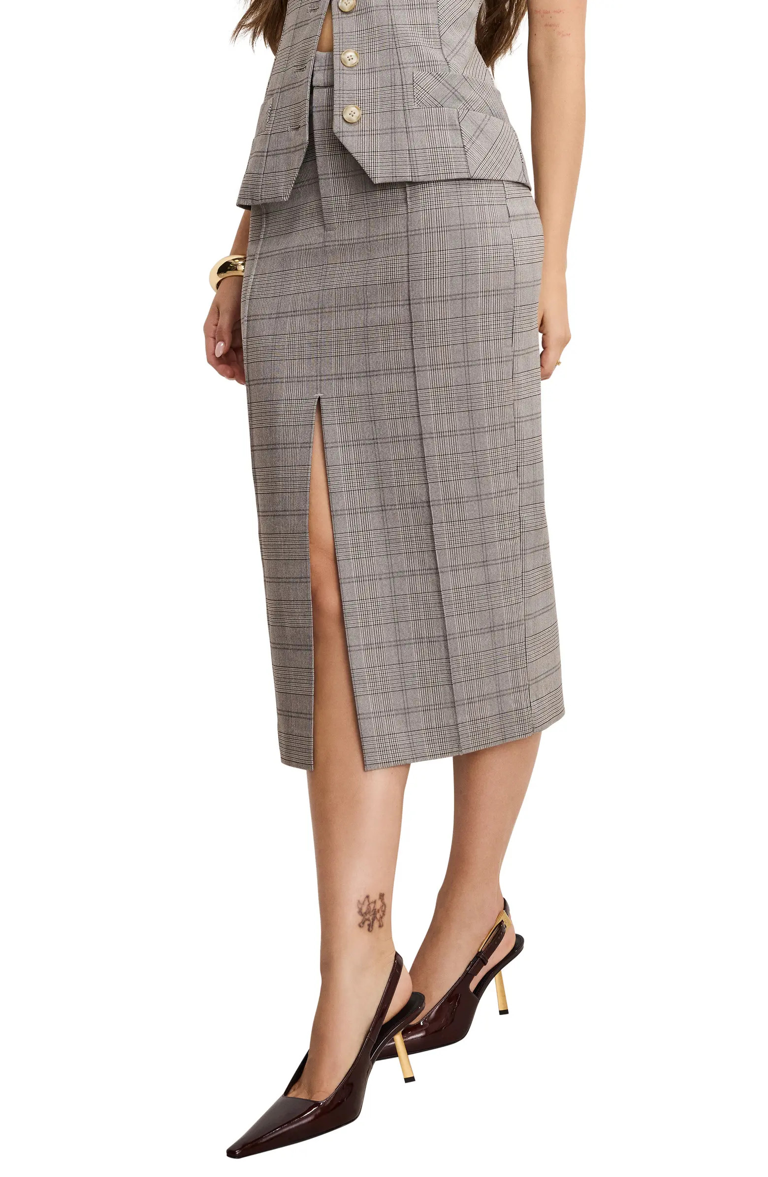 Plaid Midi Skirt | Nordstrom