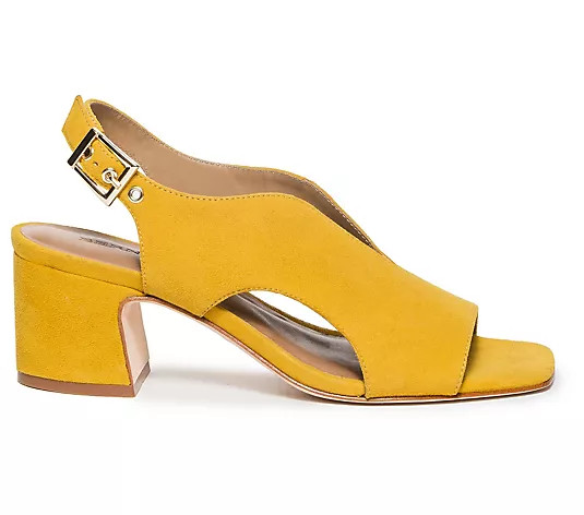 Bernardo Block Heel Slingback Sandal - Bedford | QVC