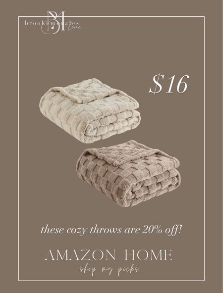 Daily Deal 🚨These cozy throws are on sale for $16!!   

#LTKhome #LTKsalealert #LTKstyletip