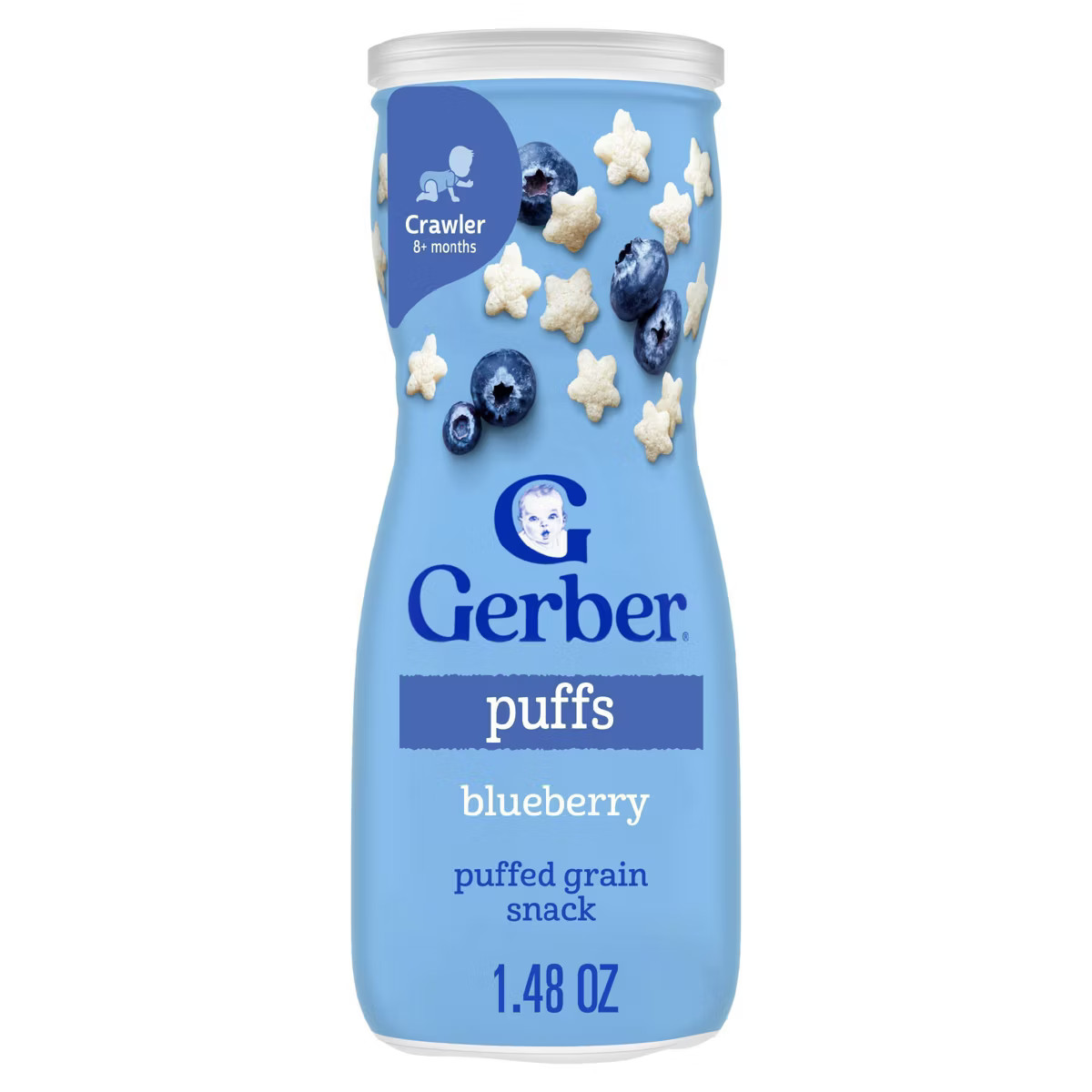 Gerber Baby Food Blueberry Puffs Baby Snack - 1.48oz | Target