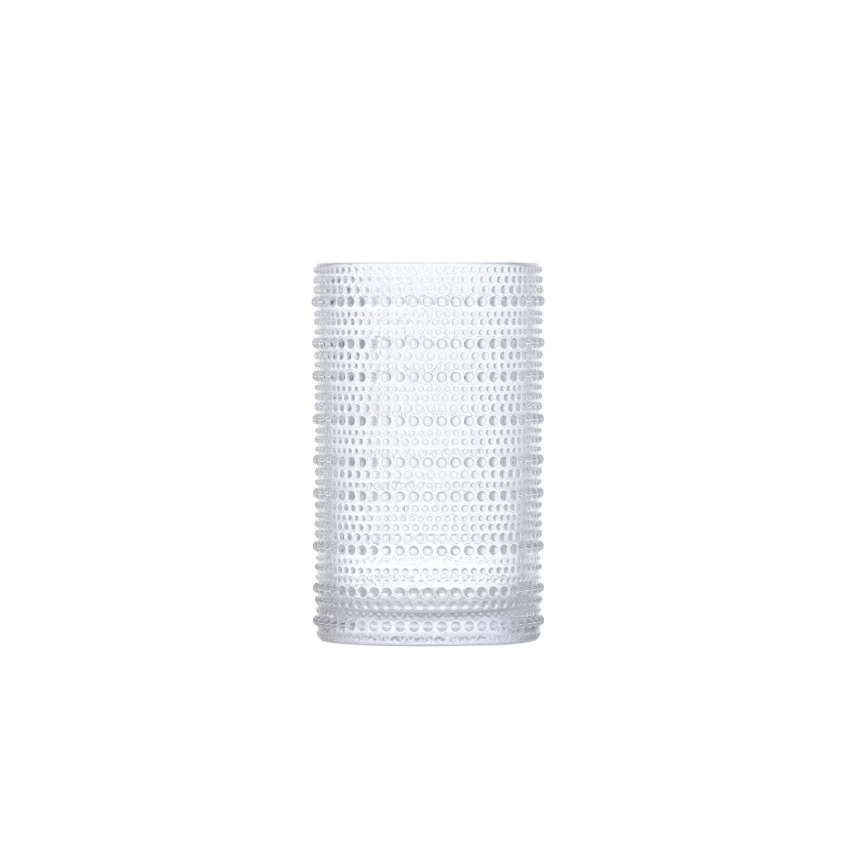 13oz Vintage Beaded Glass Tall Tumbler Clear | Target