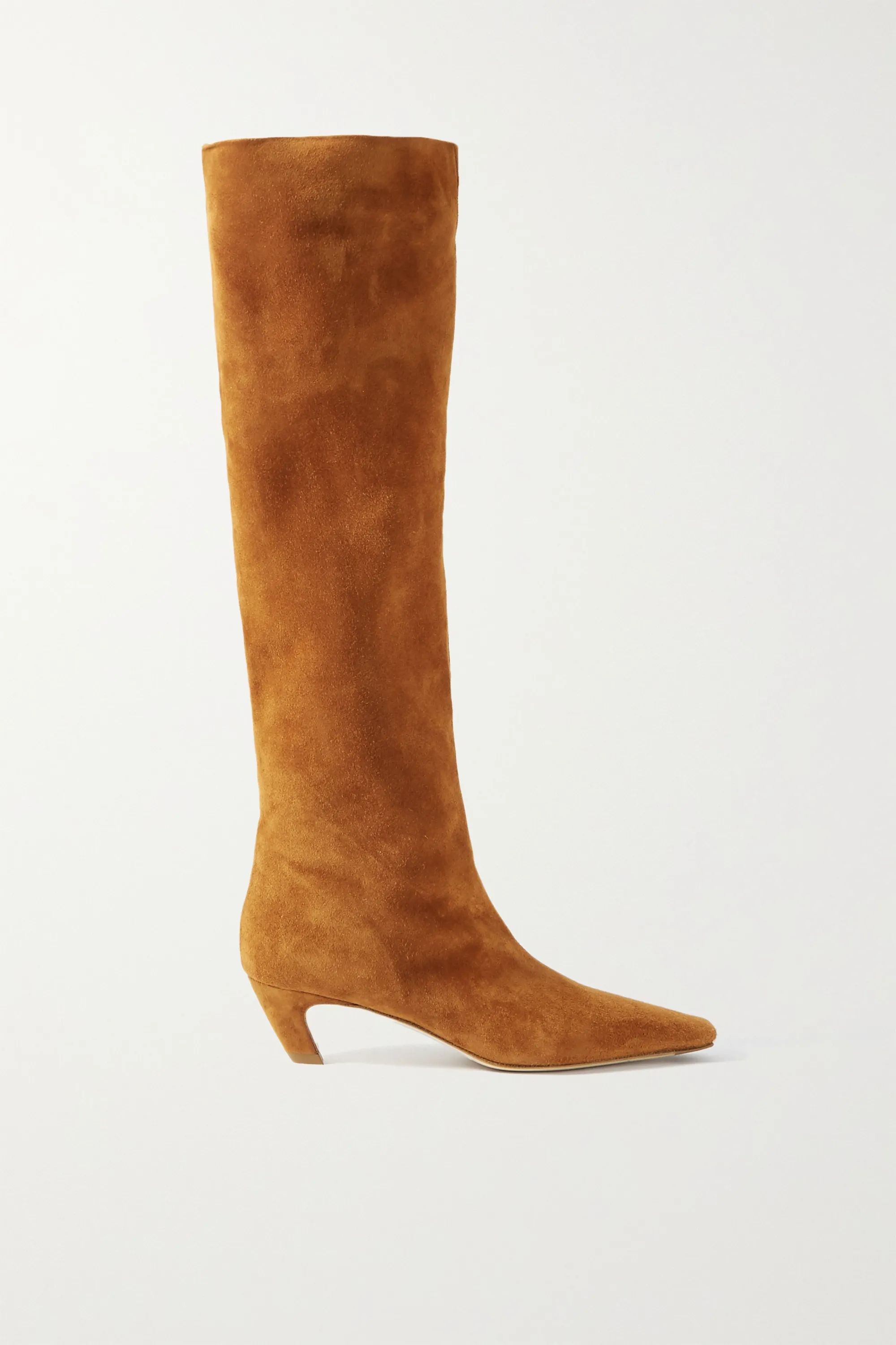 Suede knee boots | NET-A-PORTER (US)