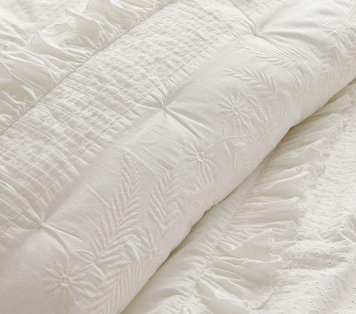 LoveShackFancy Eyelet Quilt & Shams | Pottery Barn Kids