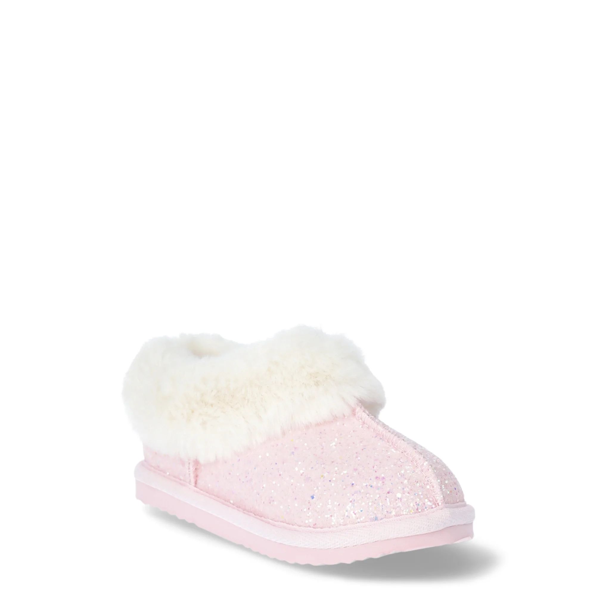 Wonder Nation Toddler Girl Fur Trim Slipper | Walmart (US)