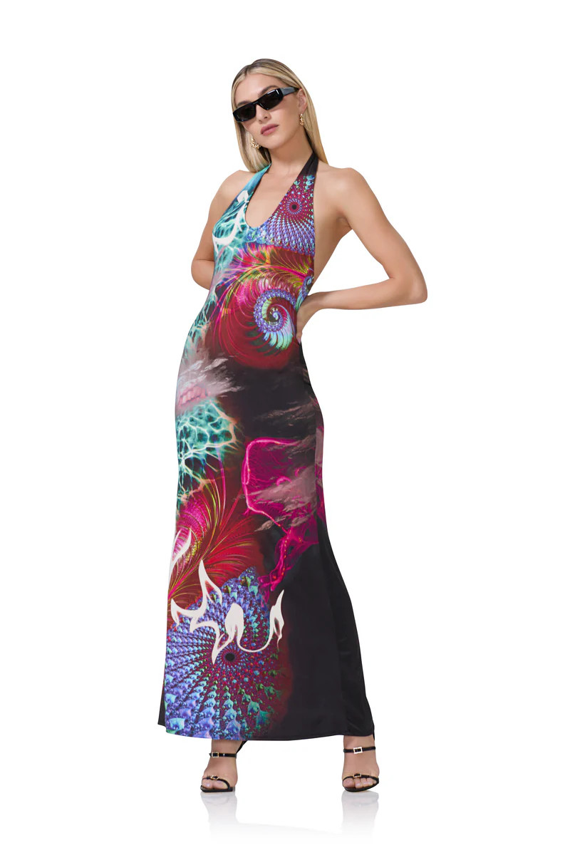 Rue Maxi Dress - Water Abstract | ShopAFRM