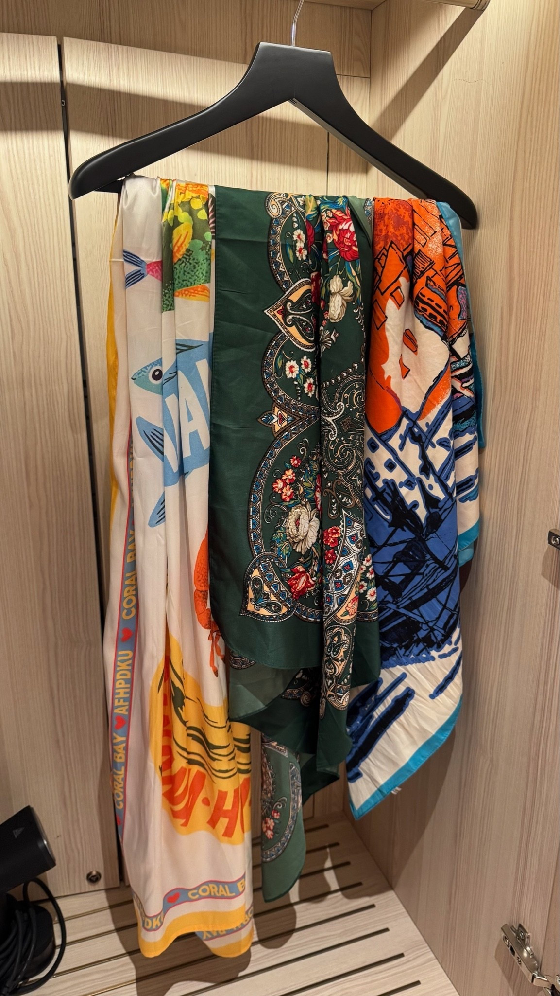 Silk scarves I use as hair scarves, cover ups and tops!

#LTKootd
