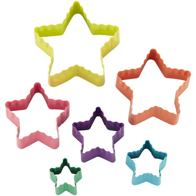 Wilton Star-Shaped Fondant Cut-Out Set, 6-Piece | Walmart (US)