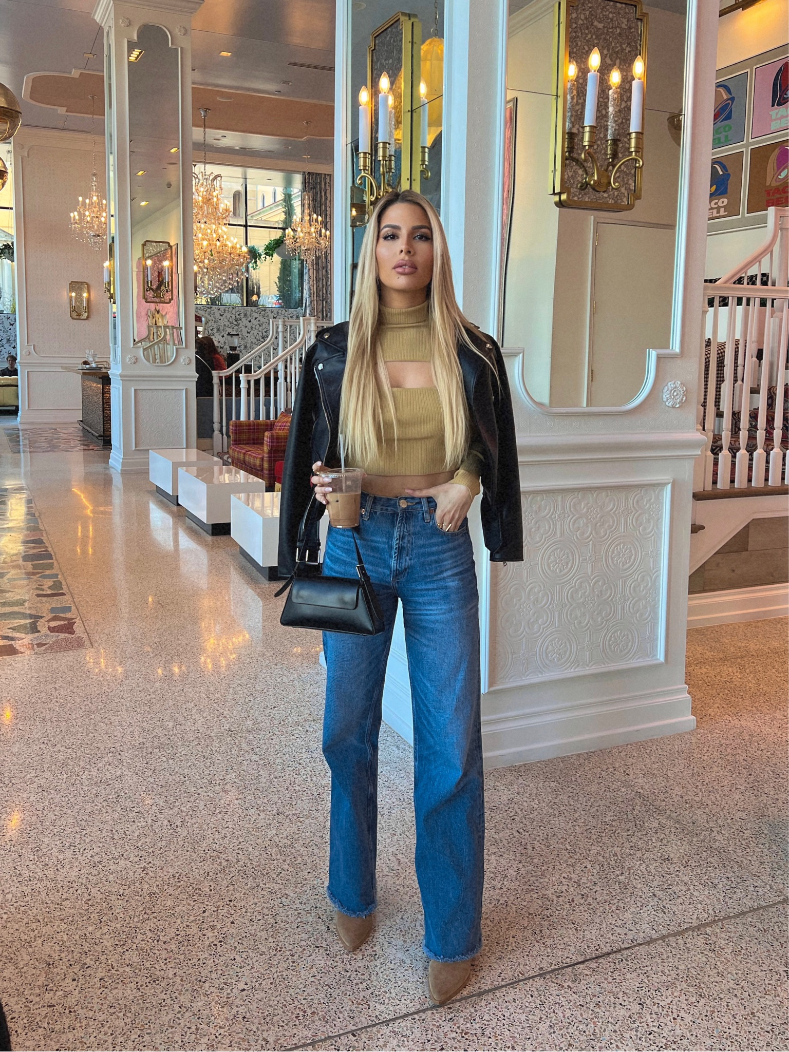 Revolve :
Jeans in 26 for oversized / comfort 
Long sleeve in S
Jacket S
Boots 10
#nashville #nashvilleoutfits

#LTKFind #LTKunder100 #LTKtravel