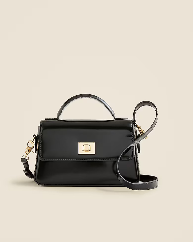 Small Edie top-handle bag in Italian leather | J. Crew US