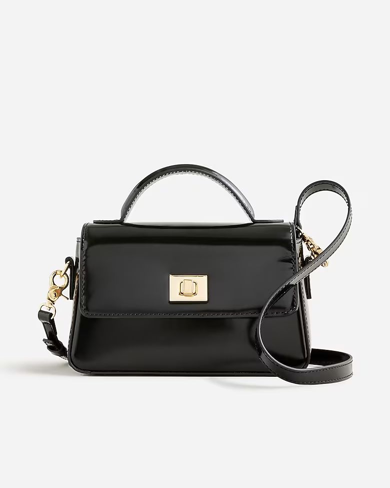 Small Edie top-handle bag in Italian leather | J.Crew US