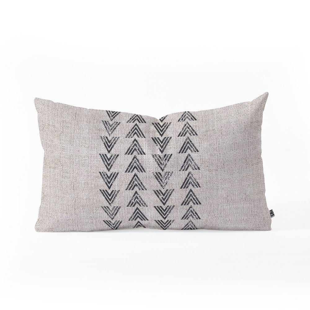 Holli Zollinger French Tri Arrow Lumbar Throw Pillow Gray - Deny Designs | Target