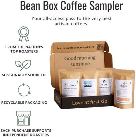 Bean Box Gourmet Coffee Sampler | Specialty Coffee Gift Basket | Coffee Gift Set | Coffee Gifts for  | Amazon (US)