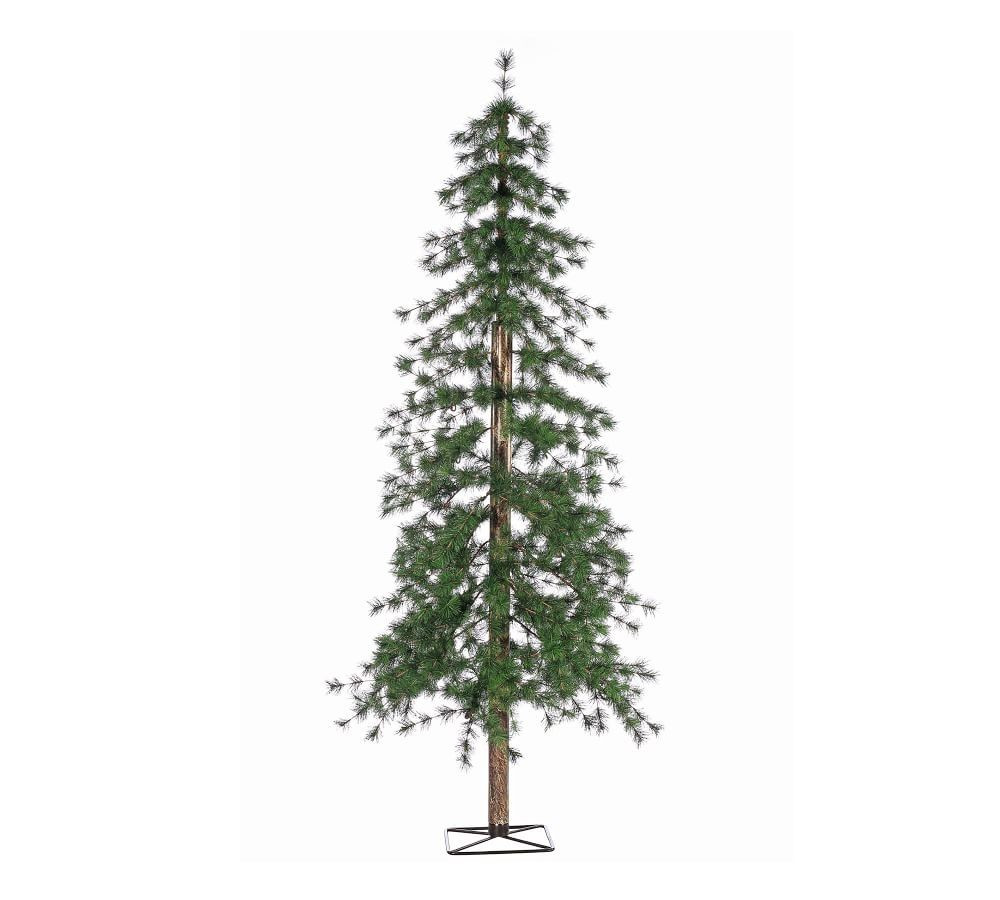 Pre-Lit LED Faux Alpine Trees | Pottery Barn (US)