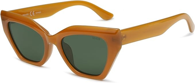 SOJOS Square Cat Eye Polarized Sunglasses for Women Retro Classic Vintage Trendy Cateye Shades Su... | Amazon (US)