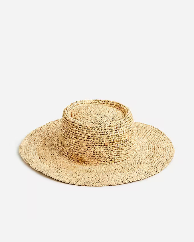 Straight-crown straw hat | J. Crew US