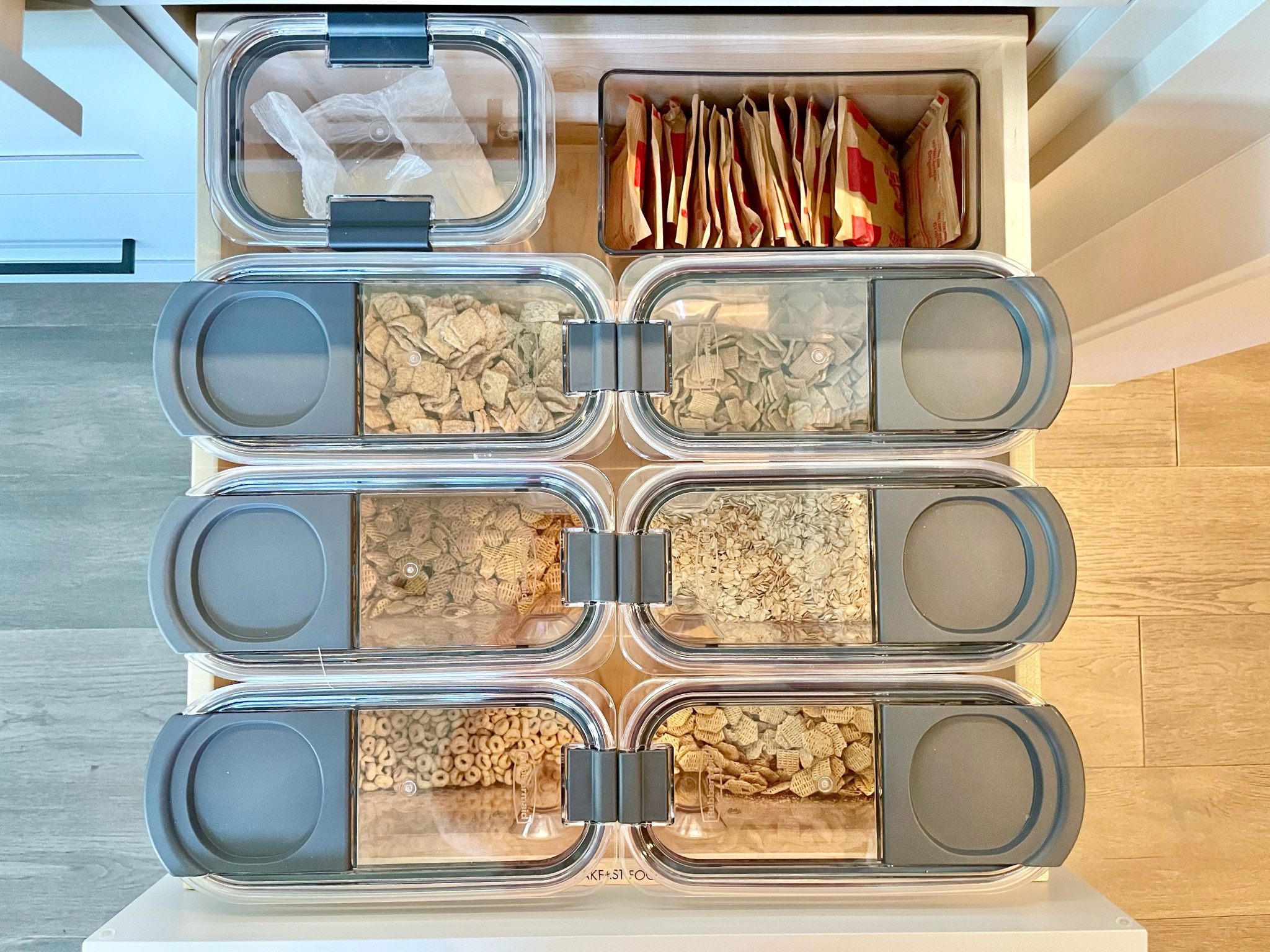 Cereal drawer FTW on busy mornings with kids. We love these because they’re airtight, have a pour spout, and offer a bird’s eye view of the grains contained within.

#LTKBacktoSchool #LTKFamily #LTKHome