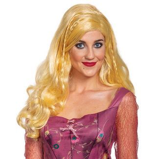 Adult Disney Hocus Pocus Sarah Sanderson Deluxe Halloween Costume Wig | Target