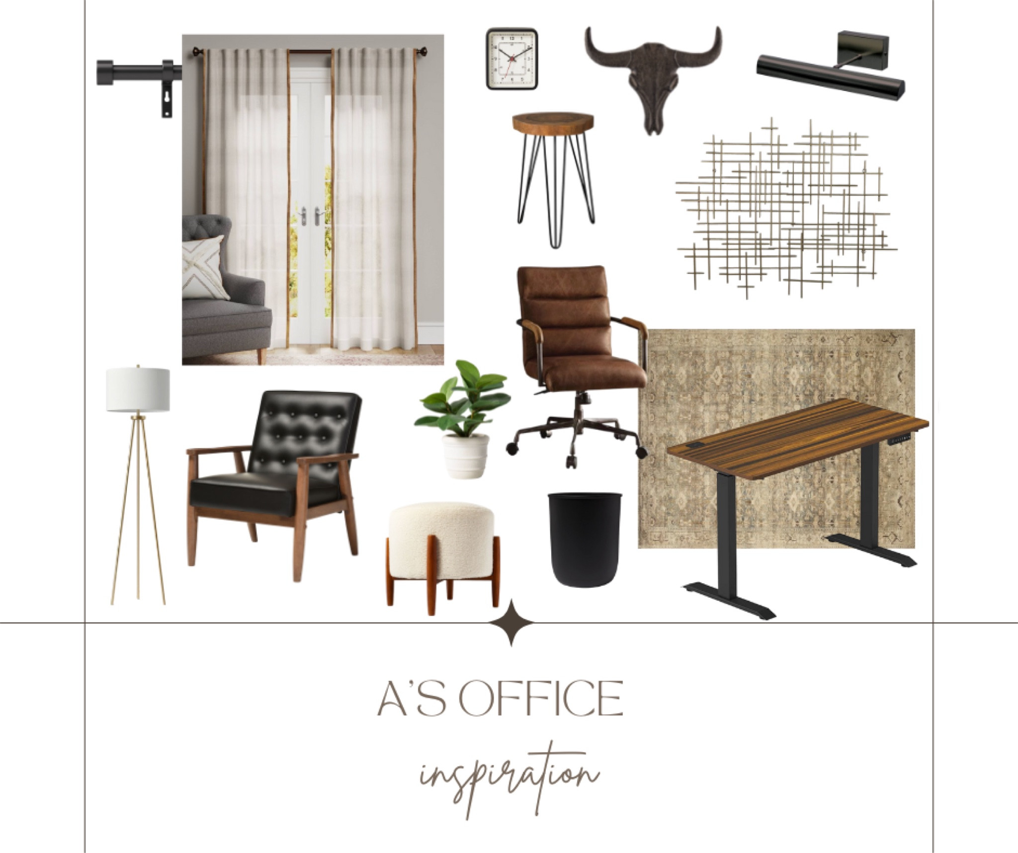 His home office inspiration 🏡 Bull wall decor- old Project 62 from Target

#LTKSeasonal #LTKhome