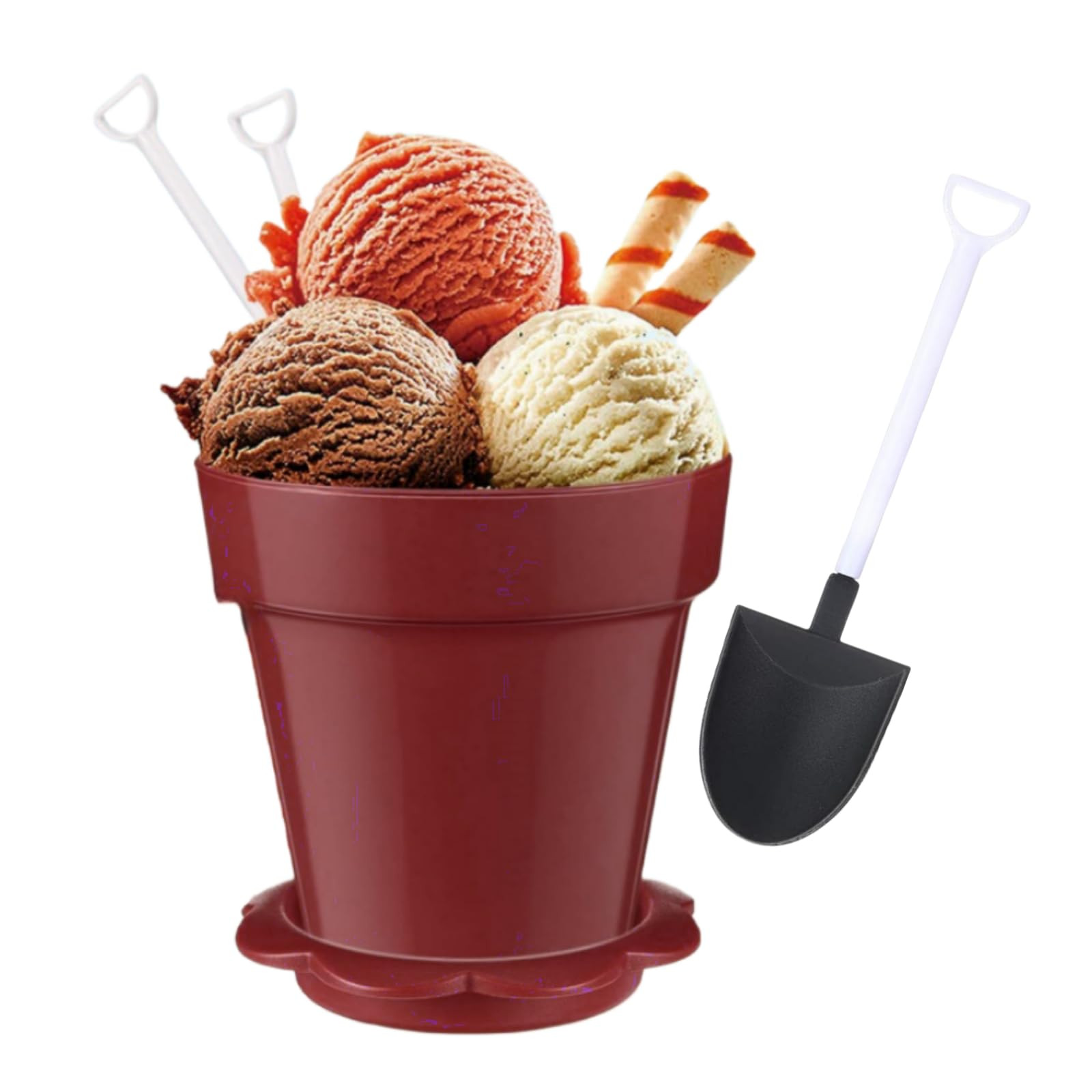 30 Set Plastic Dessert Cups with Shovel Spoons, Mini Flowerpot Cake Desserts Cups for Birthday Pa... | Amazon (US)