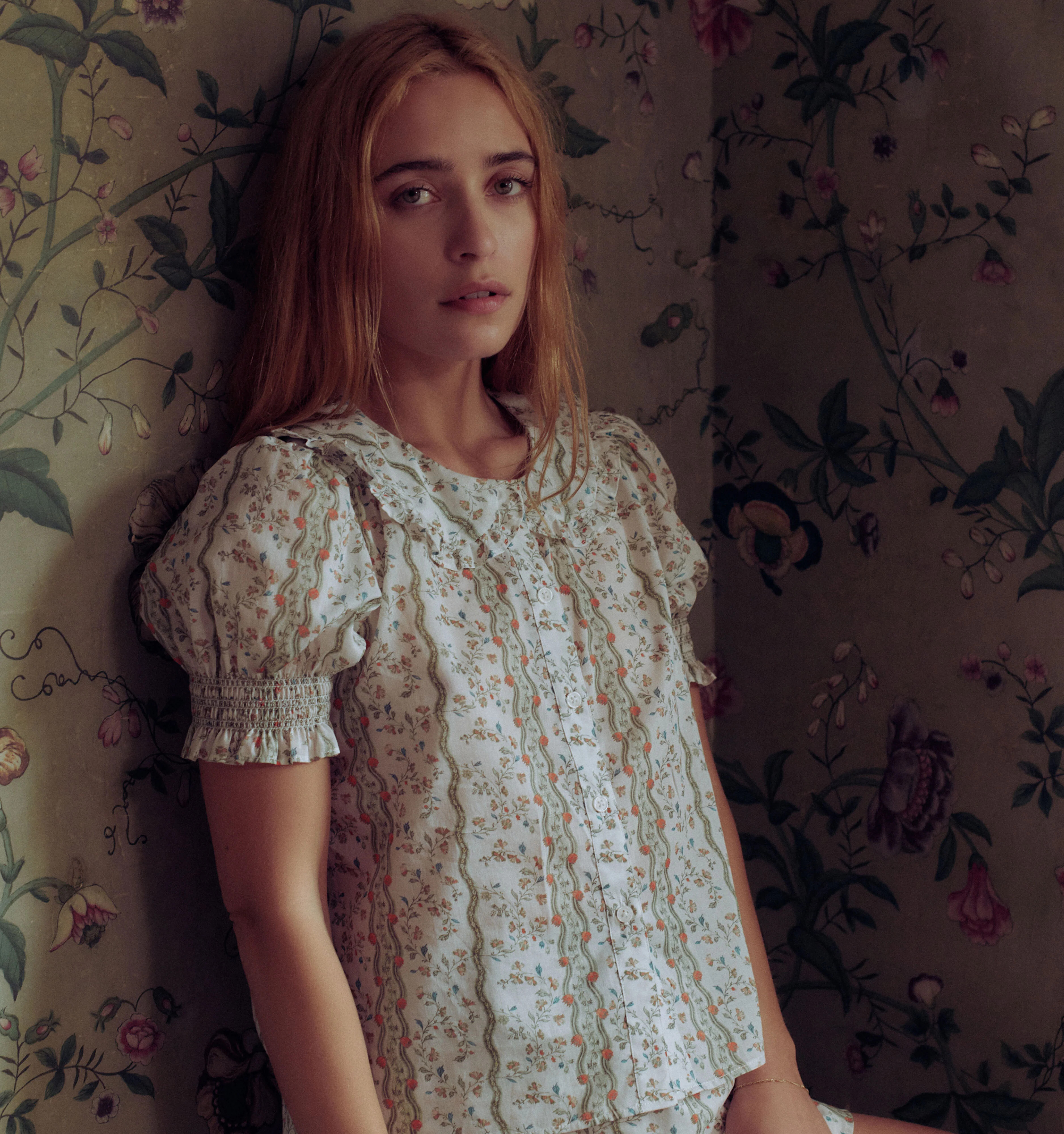 The Adelaide Top -  Green Provence Floral | Hill House Home US