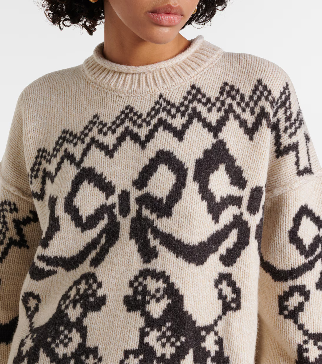 Wool-blend jacquard sweater | Mytheresa (US/CA)