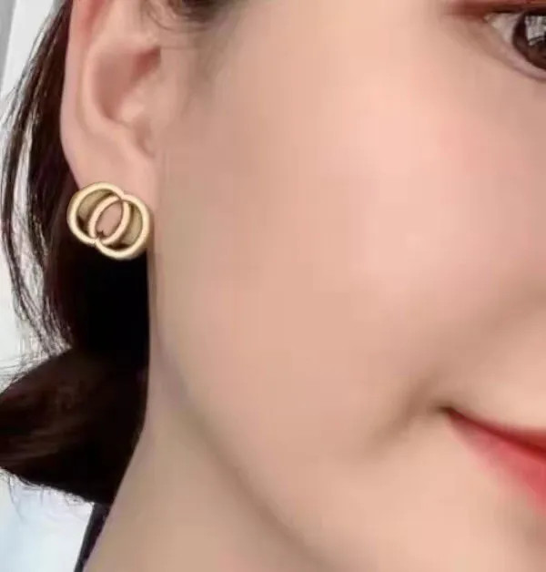Brand Designer Classic Style Double G Letter Stud Earrings Aretes Ladies Fashion Simple Jewelry R... | DHGate