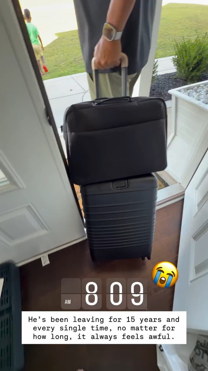 😭 He’s been leaving for 15 years and every single time, no matter for how long, it always feels awful. Love this @beistravel carry on set—makes an awesome Father’s Day gift! #sponsored

#LTKTravel #LTKMens