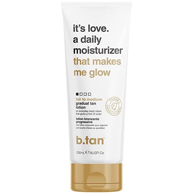 b.tan Tanning Lotion Self Tanner | It's Love - a Lightweight, Daily Moisturizing Body Lotion That... | Amazon (US)
