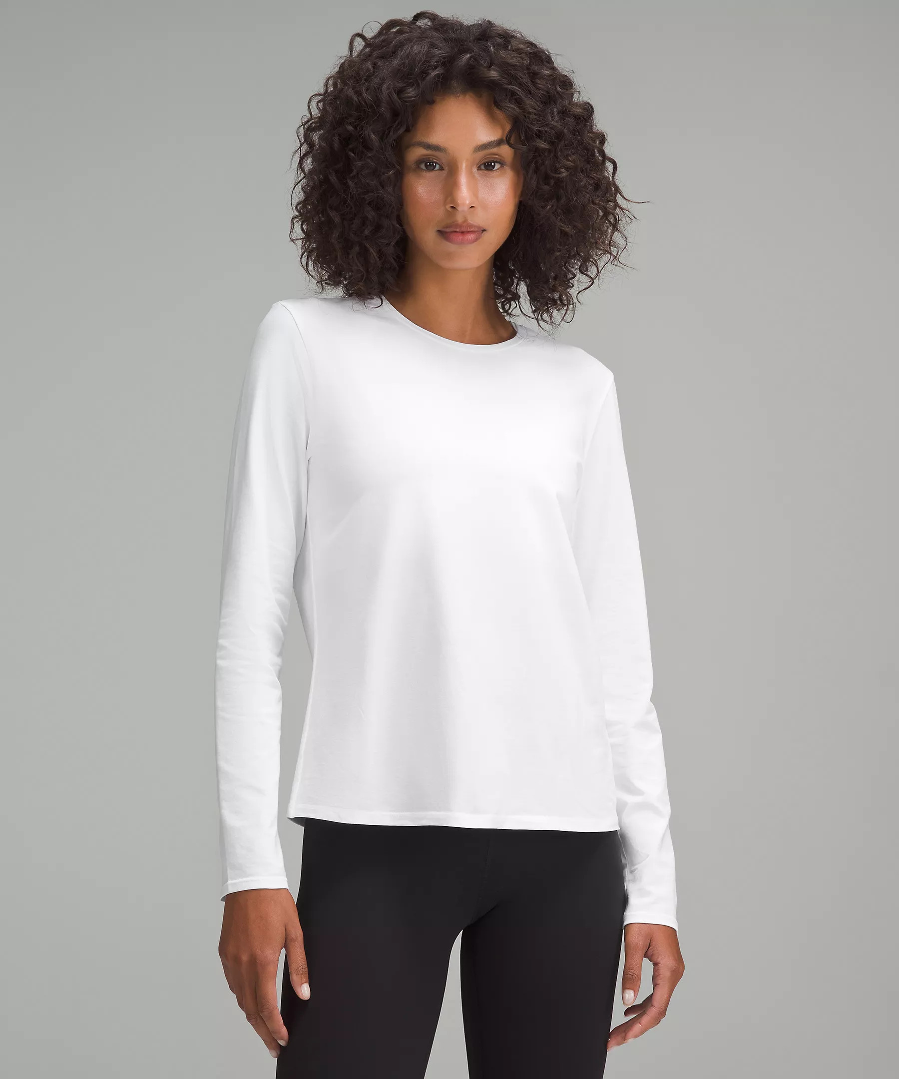 Organic Cotton Crewneck Long-Sleeve Shirt | Lululemon (US)