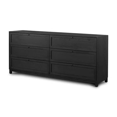 Millie 6 Drawer Dresser - Drifted Matte Black | Perigold