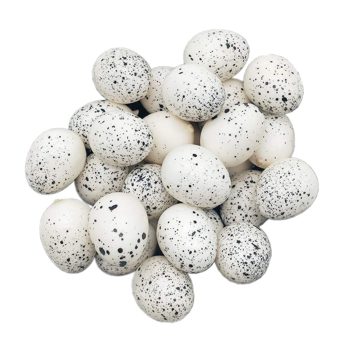 LWINGFLYER 30pcs Artificial Bird Eggs Speckled Mini Fake Foam Eggs Bulk for Easter Crafts Bird Ne... | Amazon (US)