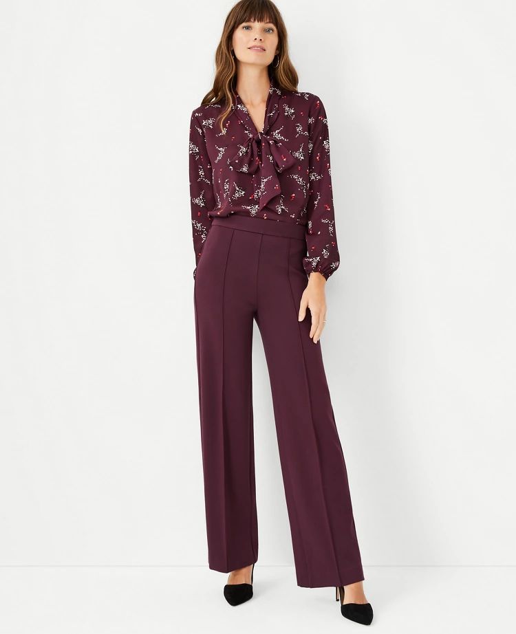 The Side Zip Straight Pant | Ann Taylor (US)