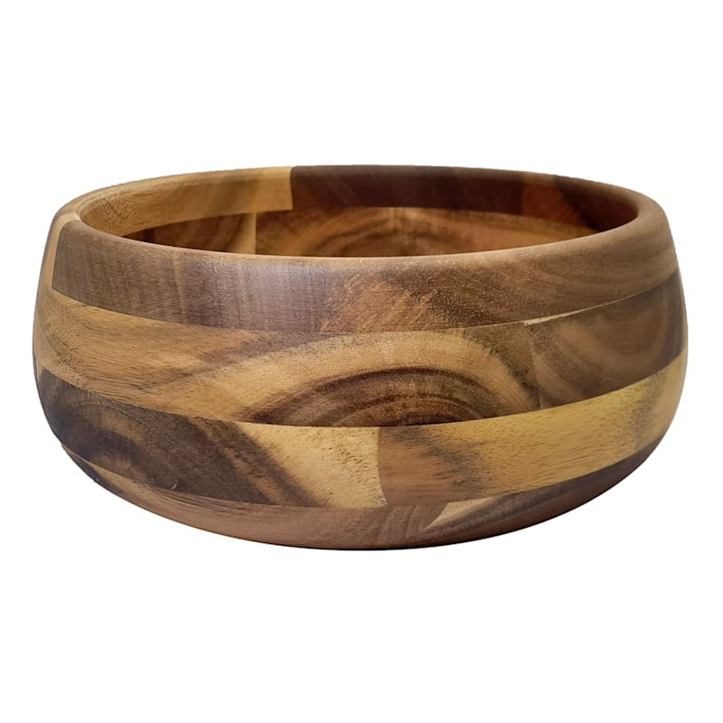 Acacia Wood Serving Bowl, Small | At Home