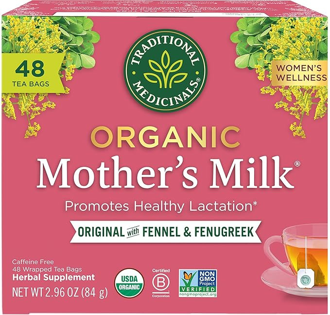 Traditional Medicinals Organic, Mother's Milk Tea - Supports Breastfeeding & Lactation with Fenne... | Amazon (US)