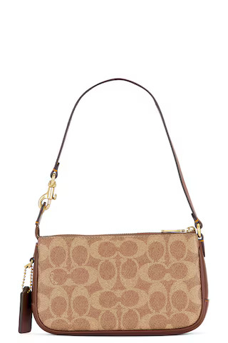 Coach Plaza 18 Shoulder Bag in Tan & Brown from Revolve.com | Revolve Clothing (Global)