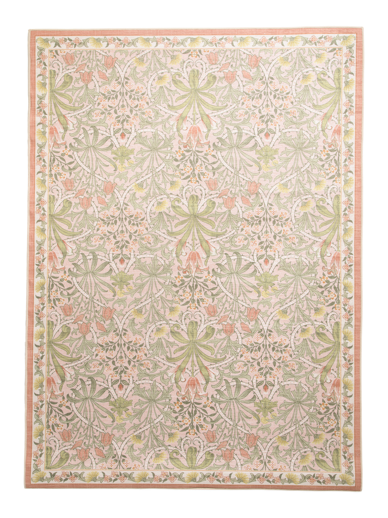 5x7 Indoor Outdoor Washable Woodland Weeds Floral Area Rug | TJ Maxx